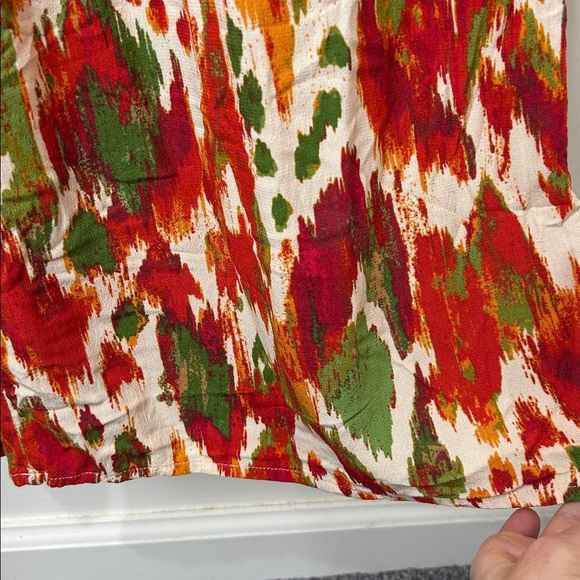 FATFACE Ines Orange Paradise Ikat Wide Leg Flowy Pants Size 8 - Picture 10 of 16